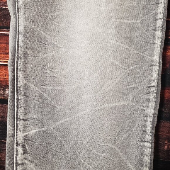 NWT Iris Jeans Size 20 Gray Marbled Distressed Stretch Denim Slim Fit - Picture 7 of 15